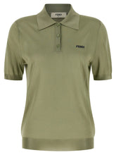 Fendi Bicolor Viscose Polo Shirt