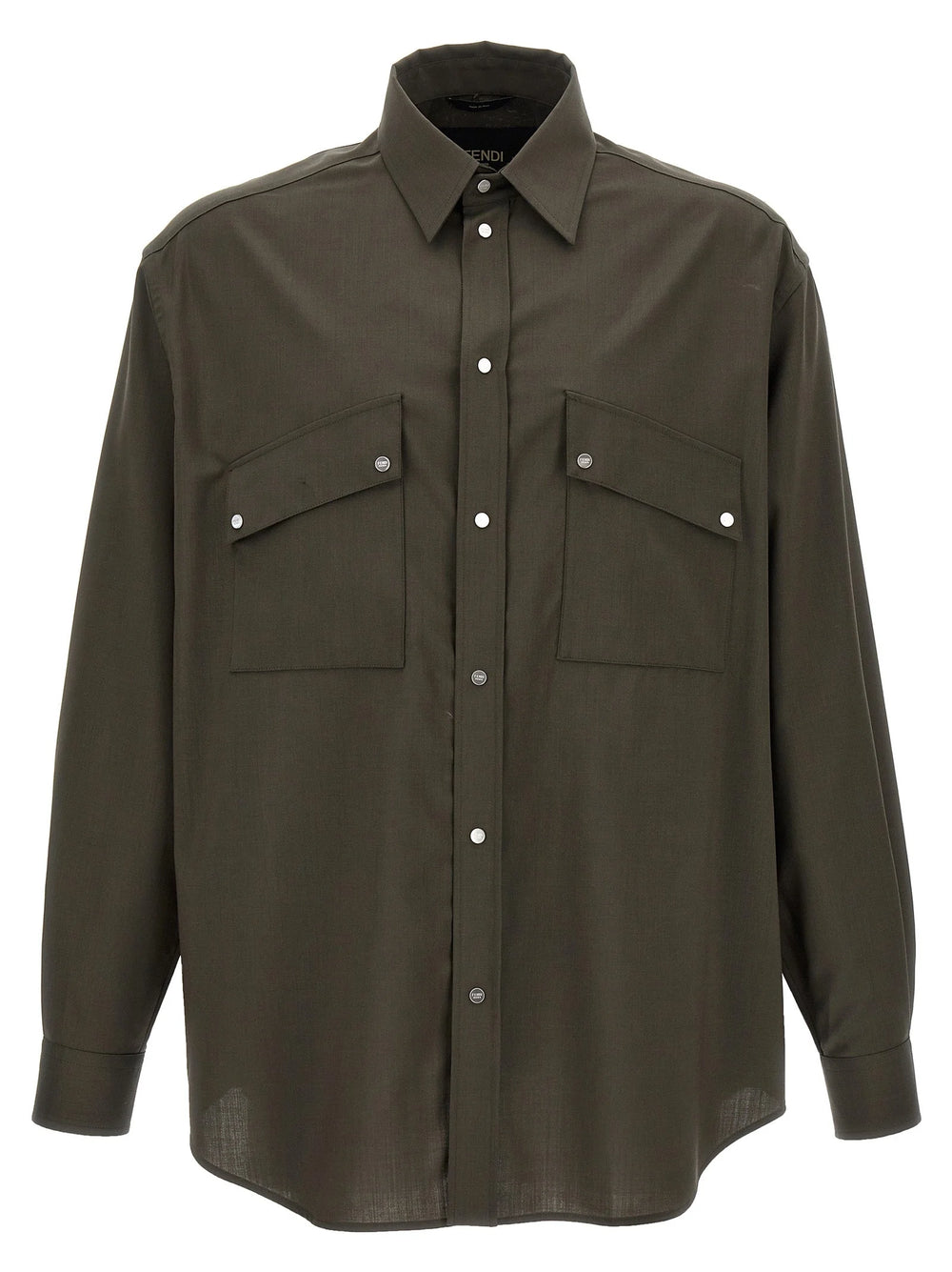 Fendi Bicolor Wool Blouse - 48 | M