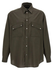 Fendi Bicolor Wool Blouse - 48 | M