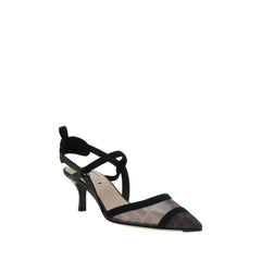 Fendi Black Calf Leather Bos Taurus Pumps - EU36.5/US6.5