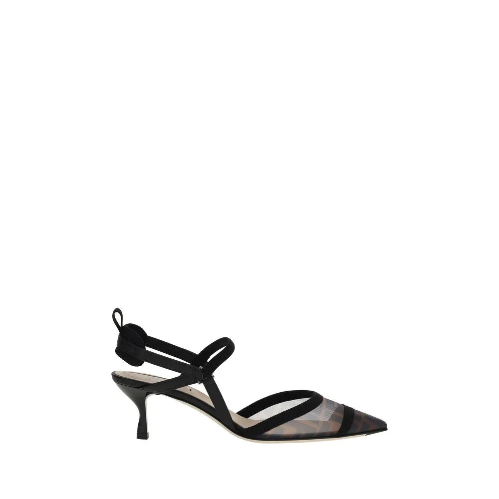 Fendi Black Calf Leather Bos Taurus Pumps - EU36.5/US6.5
