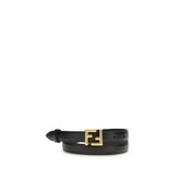 Fendi Black Calf Leather Bos Taurus Regular Belt - 95 cm / 38 Inches