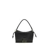 Fendi Black Calf Leather Bos Taurus Shoulder Bag