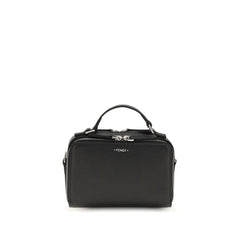 Fendi Black Calf Leather Bos Taurus Shoulder Bag