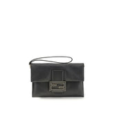 Fendi Black Calf Leather Bos Taurus Shoulder Bag