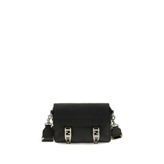 Fendi Black Calf Leather Bos Taurus Shoulder Bag