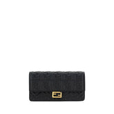 Fendi Black Calf Leather Bos Taurus Wallet