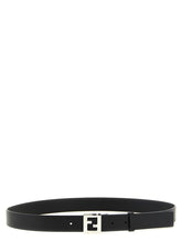 Fendi Black Calfskin Regular Belt