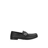 Fendi Black Calfskin Slip-On Loafers - EU44/US11