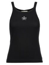 Fendi Black Cotton Sleeveles T-Shirt