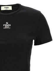 Fendi Black Cotton T-Shirt - L