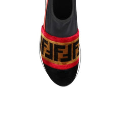 Fendi Black Fabric Athletic Sneakers - EU36/US6