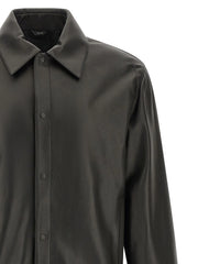 Fendi Black Lamb Leather Leather Jacket