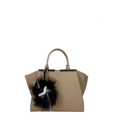 Fendi Black Leather Keychains