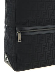 Fendi Black Polyamide Backpack
