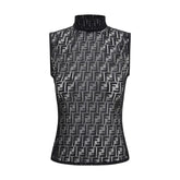 Fendi Black Polyamide Top - S