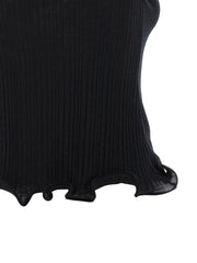 Fendi Black Polyester Sleeveles T-Shirt - IT42
