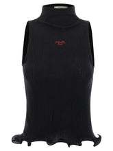 Fendi Black Polyester Sleeveles T-Shirt - IT42