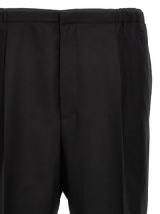Fendi Black Virgin Wool Dress Pants