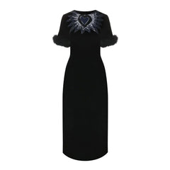 Fendi Black Viscose Cocktail Dress - 40