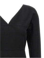 Fendi Black Viscose Midi Dress