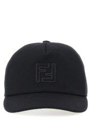Fendi Black Wool Cap (Baseball Hat) - UNI