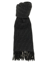 Fendi Black Wool Foulard