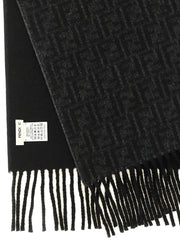 Fendi Black Wool Foulard
