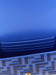 Fendi Blue Calfskin Cardholder