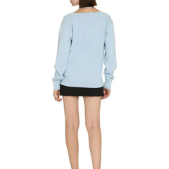Fendi Blue Cashmere Cardigan - 38