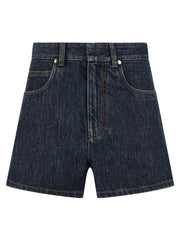 Fendi Blue Cotton Bermuda Shorts