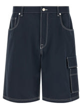 Fendi Blue Cotton Bermuda Shorts - IT50 | L