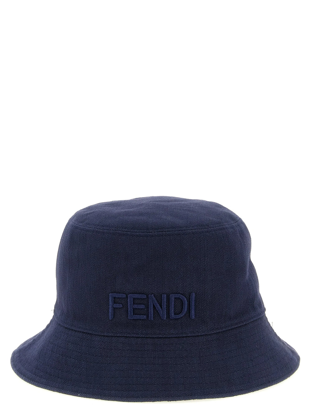 Fendi Blue Cotton Bucket Hat - S