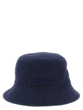 Fendi Blue Cotton Bucket Hat - S