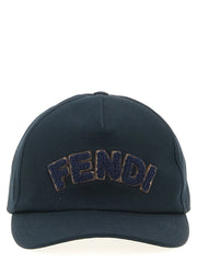 Fendi Blue Cotton Cap (Baseball Hat) - UNI