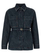 Fendi Blue Cotton Denim Jacket
