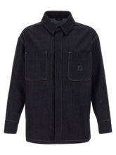 Fendi Blue Cotton Denim Jacket