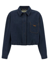 Fendi Blue Cotton Denim Jacket