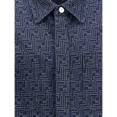 Fendi Blue Cotton Denim Jacket - IT46 | S