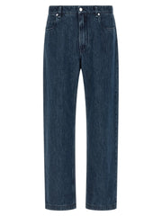 Fendi Blue Cotton Flared Jeans
