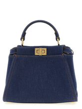 Fendi Blue Cotton Handbag