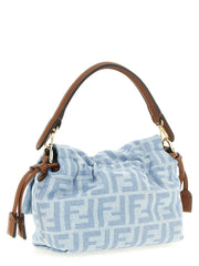 Fendi Blue Cotton Handbag