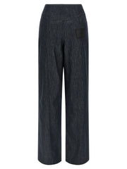 Fendi Blue Cotton High-Waisted Jean - IT38