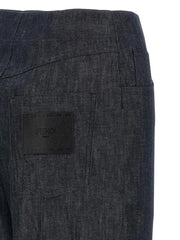 Fendi Blue Cotton High-Waisted Jean - IT38