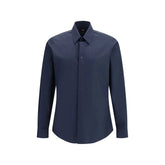 Fendi Blue Cotton Shirt