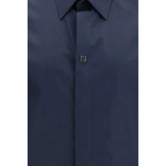 Fendi Blue Cotton Shirt
