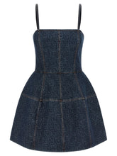Fendi Blue Cotton Short Dress