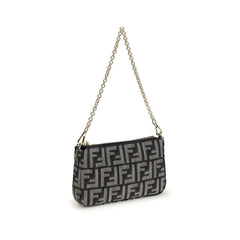 Fendi Blue Cotton Shoulder Bag