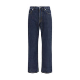 Fendi Blauwe Katoenen Broek met Rechte Poten