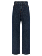 Fendi Blue Cotton Straight-Leg Jeans